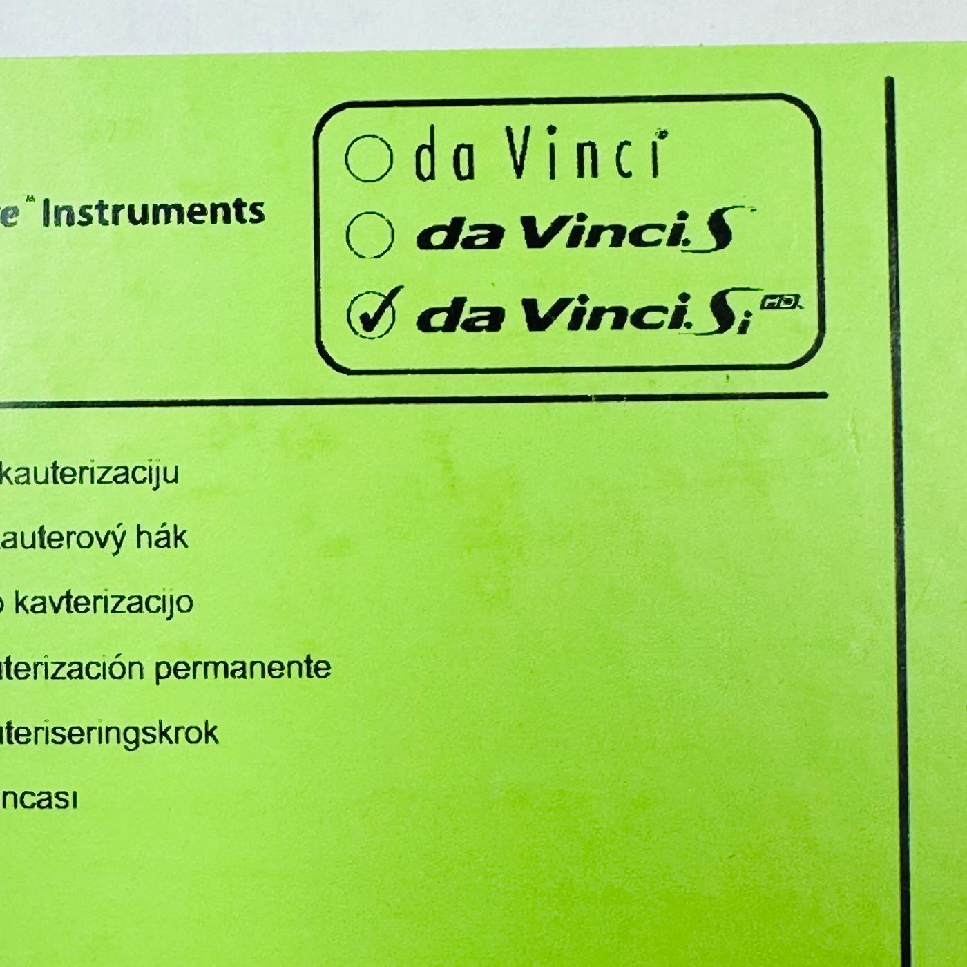 Intuitive Surgical 428090 Da Vinci PERMANENT CAUTERY HOOK 5mm Instrument (New)