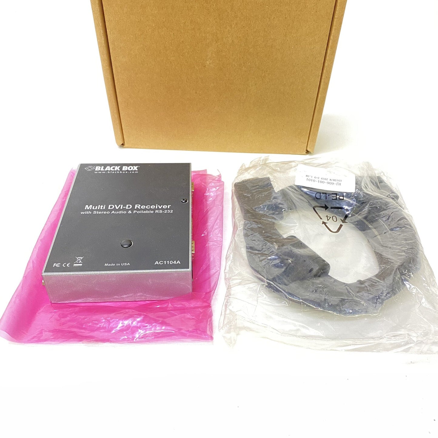 BLACK BOX CORP AC1104A Multi DVI-D Receiver with Stereo Audio & Pollable RS-232