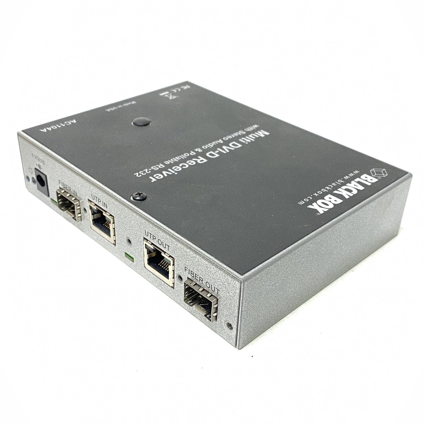 BLACK BOX CORP AC1104A Multi DVI-D Receiver with Stereo Audio & Pollable RS-232