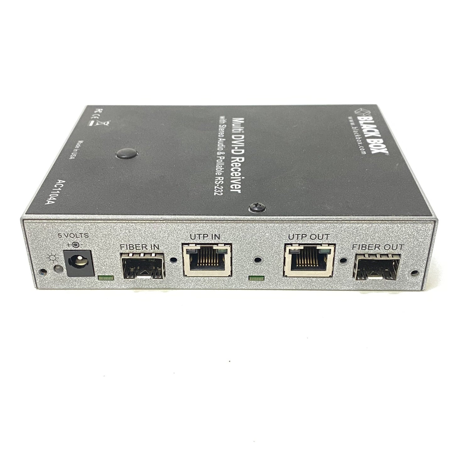 BLACK BOX CORP AC1104A Multi DVI-D Receiver with Stereo Audio & Pollable RS-232