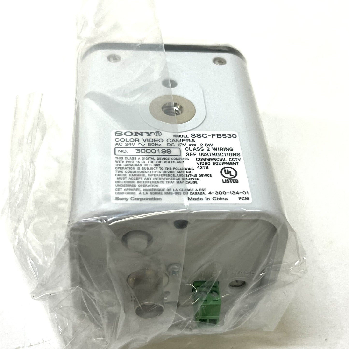 Sony Model SSC-FB530 Color Video Camera