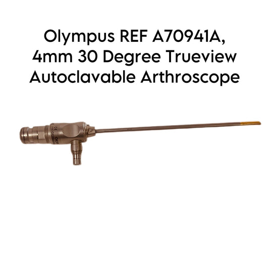 Olympus REF A70941A, 4mm 30 Degree Trueview Autoclavable Arthroscope