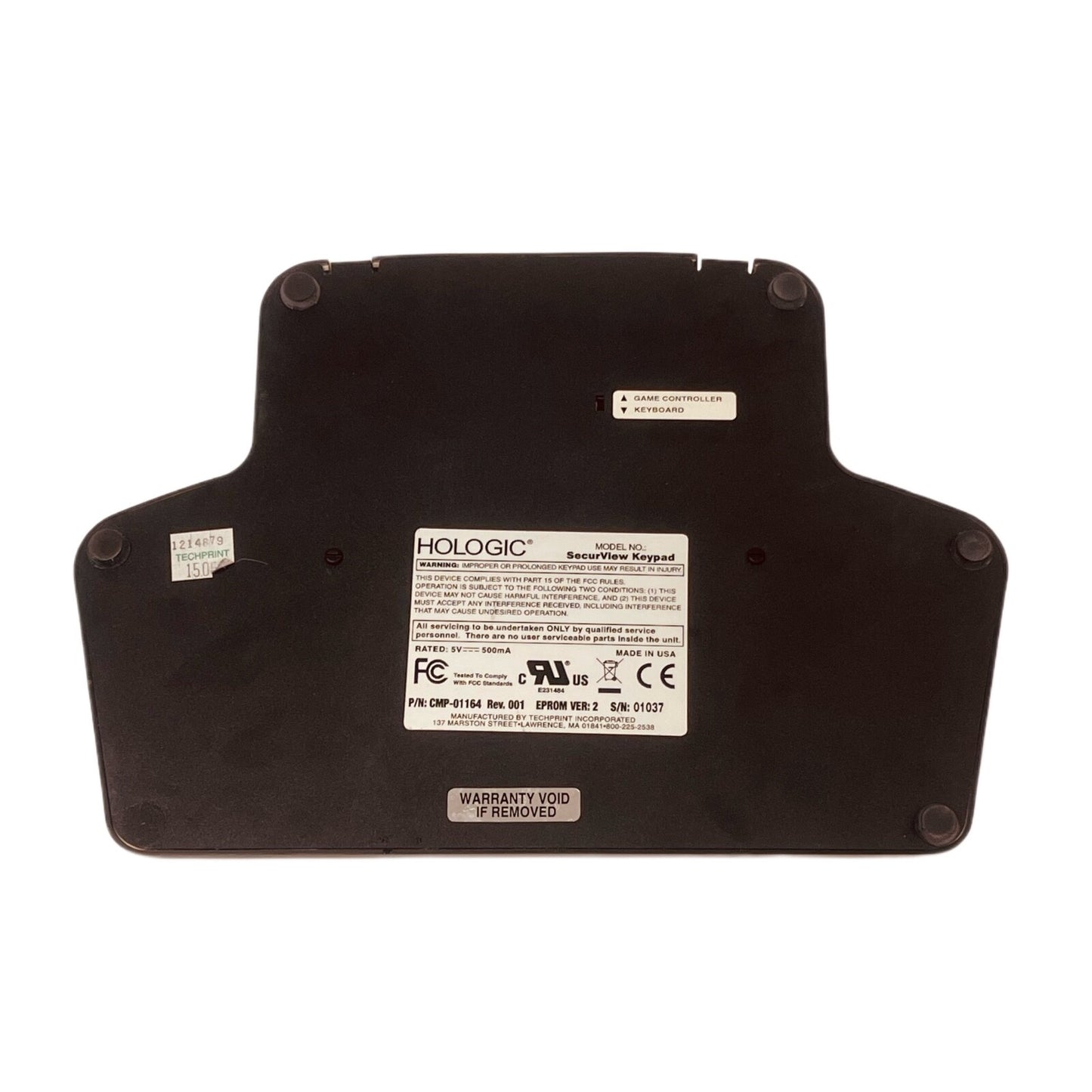 Hologic REF CMP-01164 SecurView 2D/3D Breast Imaging Workstation Keypad