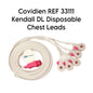 Covidien REF 33111 Kendall DL Disposable Chest Leads ( LOT OF 10 )