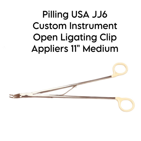 Pilling USA JJ6 Custom Instrument Open Ligating Clip Appliers 11" Medium