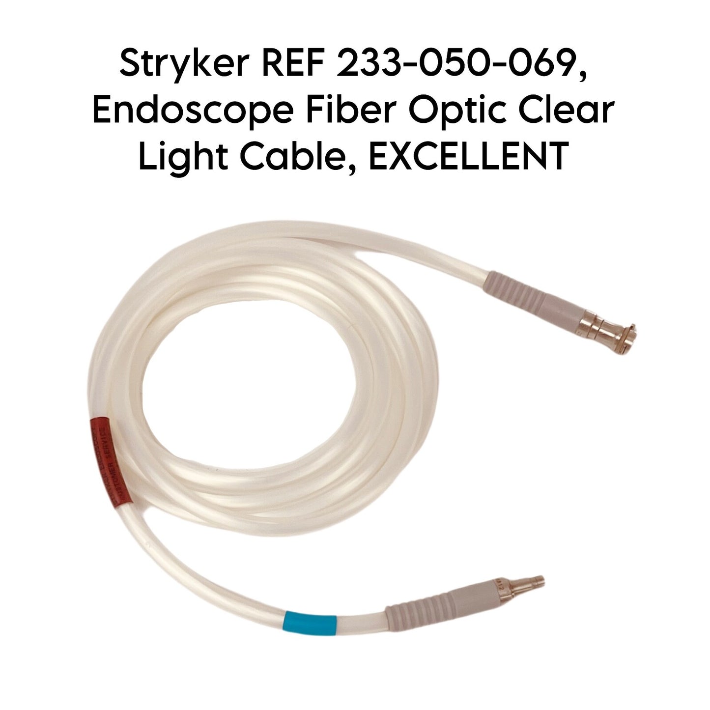 Stryker REF 233-050-069, Endoscope Fiber Optic Clear Light Cable, EXCELLENT