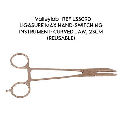 VALLEYLAB REF LS3090 LIGASURE MAX HAND-SWITCHING INSTRUMENT: CURVED JAW, 23CM