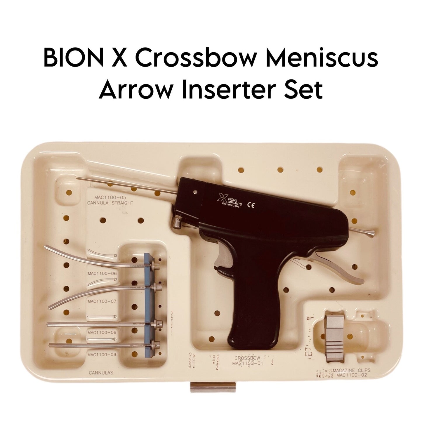 BIONX REF MAC1100-01 Crossbow Meniscus Arrow Inserter Set