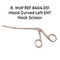 R. Wolf REF 8404.051 Nasal Curved Left ENT Hook Scissor