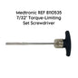 Medtronic REF 8110535 7/32" Torque-Limiting Set Screwdriver