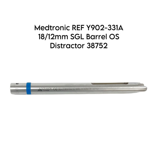 Medtronic REF Y902-331A 18/12mm SGL Barrel OS Distractor 38752