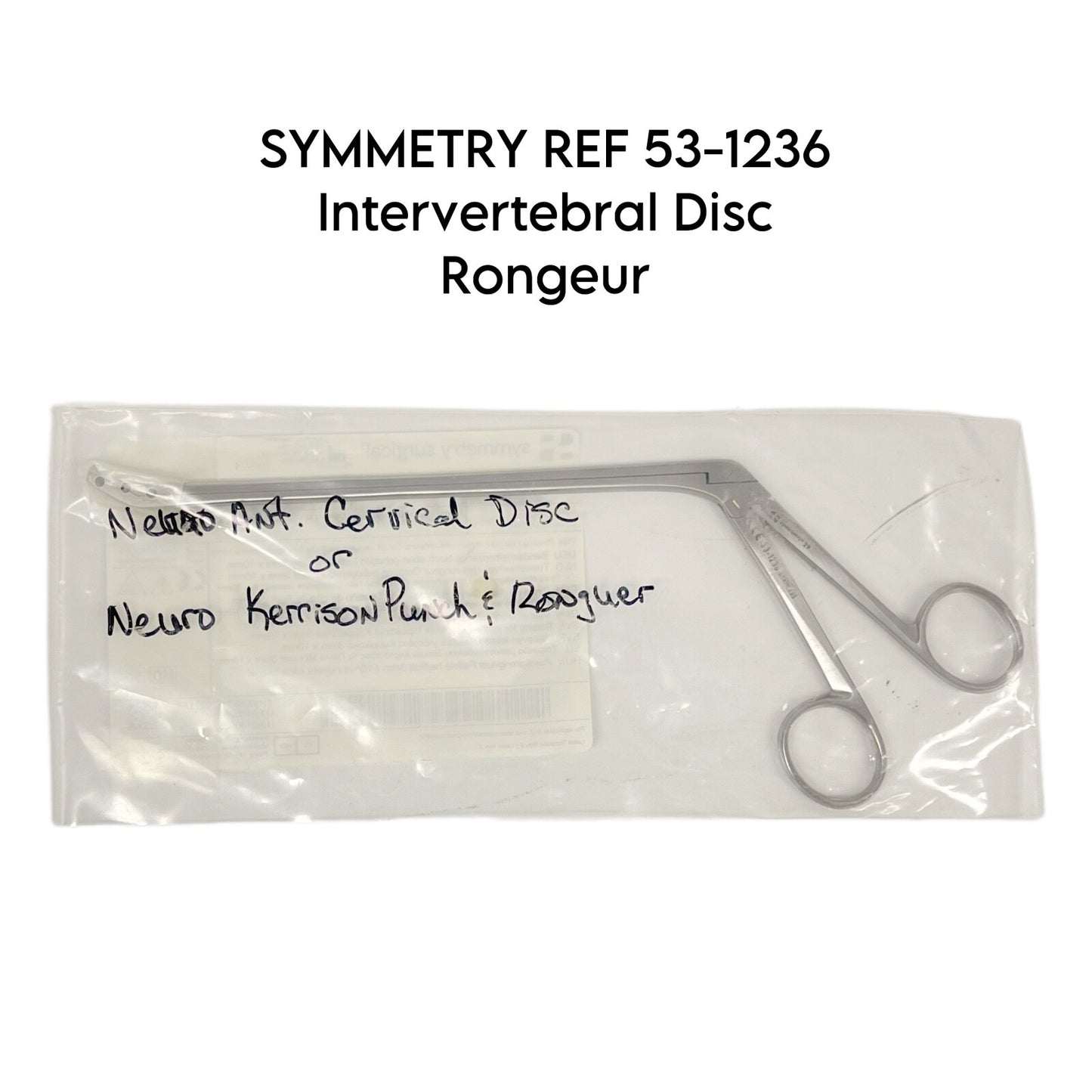 SYMMETRY REF 53-1236 Intervertebral Disc Rongeur