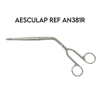 AESCULAP REF AN381R Catheter Introducing Forceps Magill 9-3/4 Inch, Adult Angled