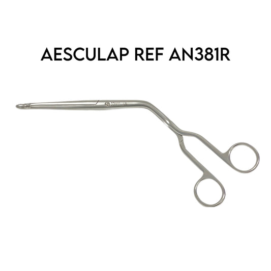 AESCULAP REF AN381R Catheter Introducing Forceps Magill 9-3/4 Inch, Adult Angled