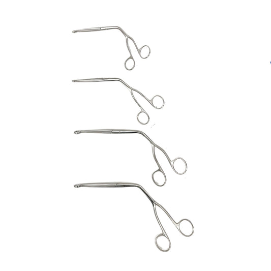 Catheter Introducing Magill Forceps Serrated Jaws ( Lot Of 4 )
