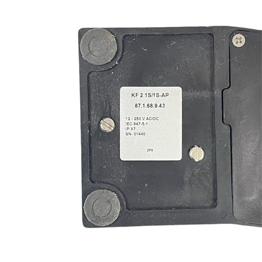 Steute REF 87.1.68.9.43 / KF 2 1S/1S-AP. Bipolar Double Footswitch 10 foot Cable