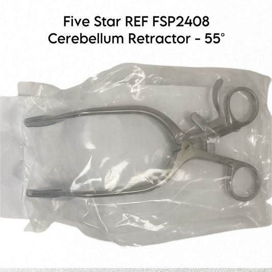 Five Star Surgical REF FSP2408 Cerebellum Retractor - 55°