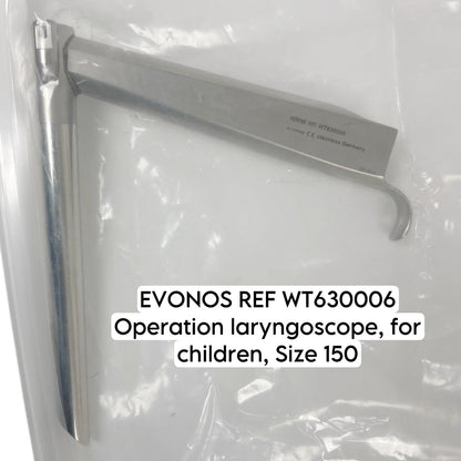 Olympus EVONOS REF WT630006  Operation laryngoscope, for children, Size 150