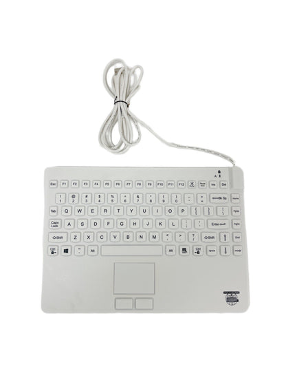 Man & Machine Slim Cool Plus - white - disinfectable silicone keyboard