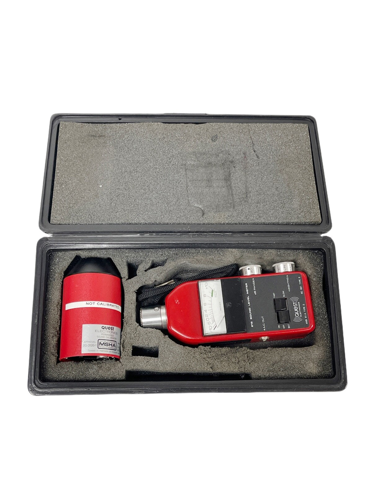 Quest Elec. REF 215 Permissible Sound Level Meter & REF CA-12B Sound Calibrator