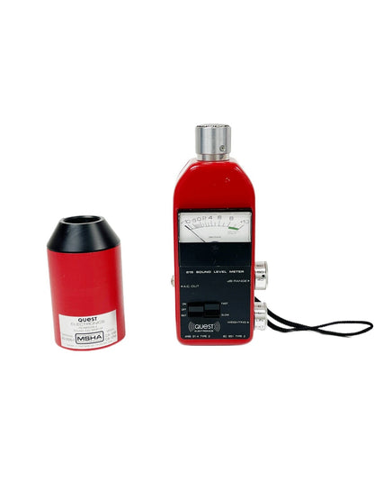 Quest Elec. REF 215 Permissible Sound Level Meter & REF CA-12B Sound Calibrator