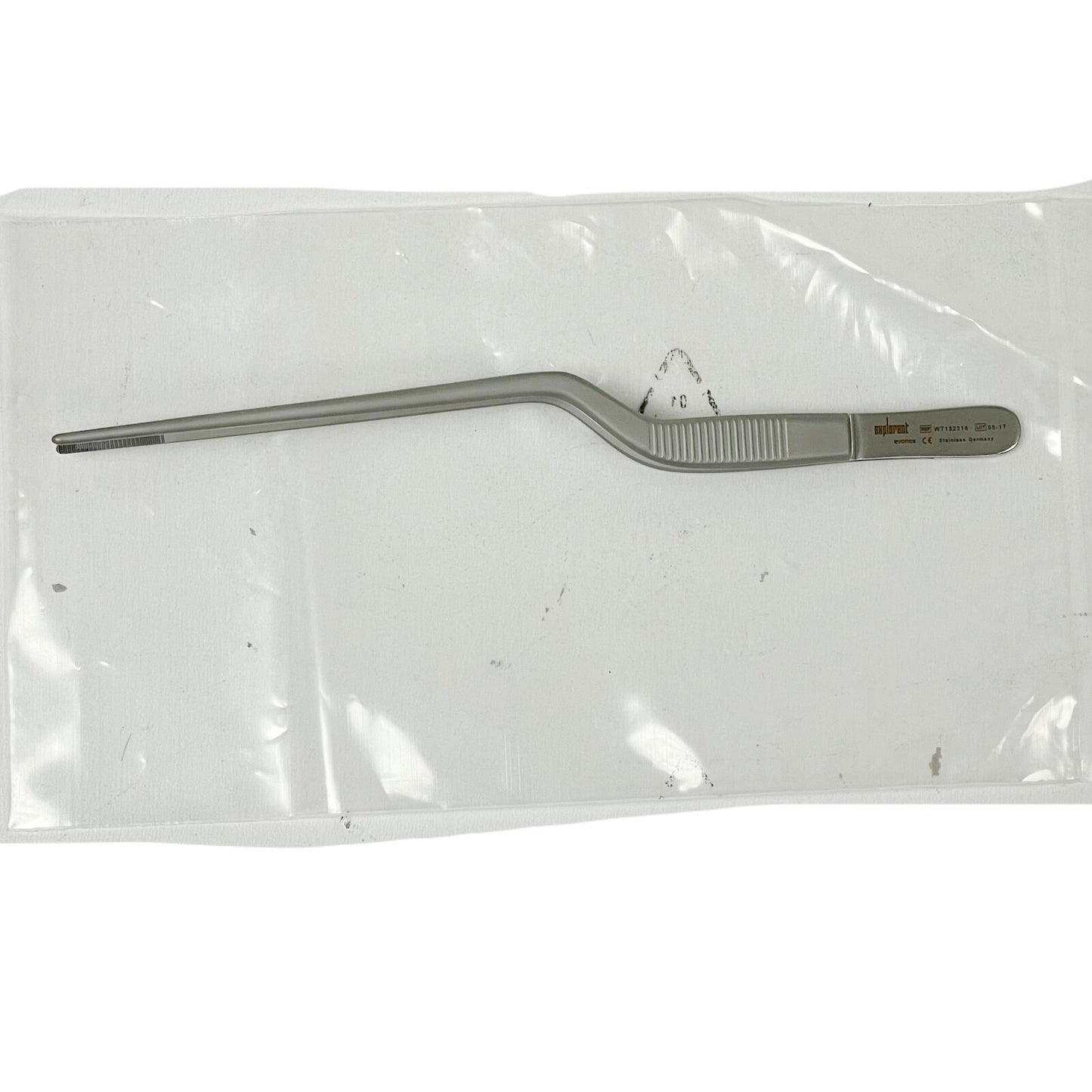 OLYMPUS EVONOS REF WT132316 Thumb forceps, acc. to Lucae, bayonet shaped, 160