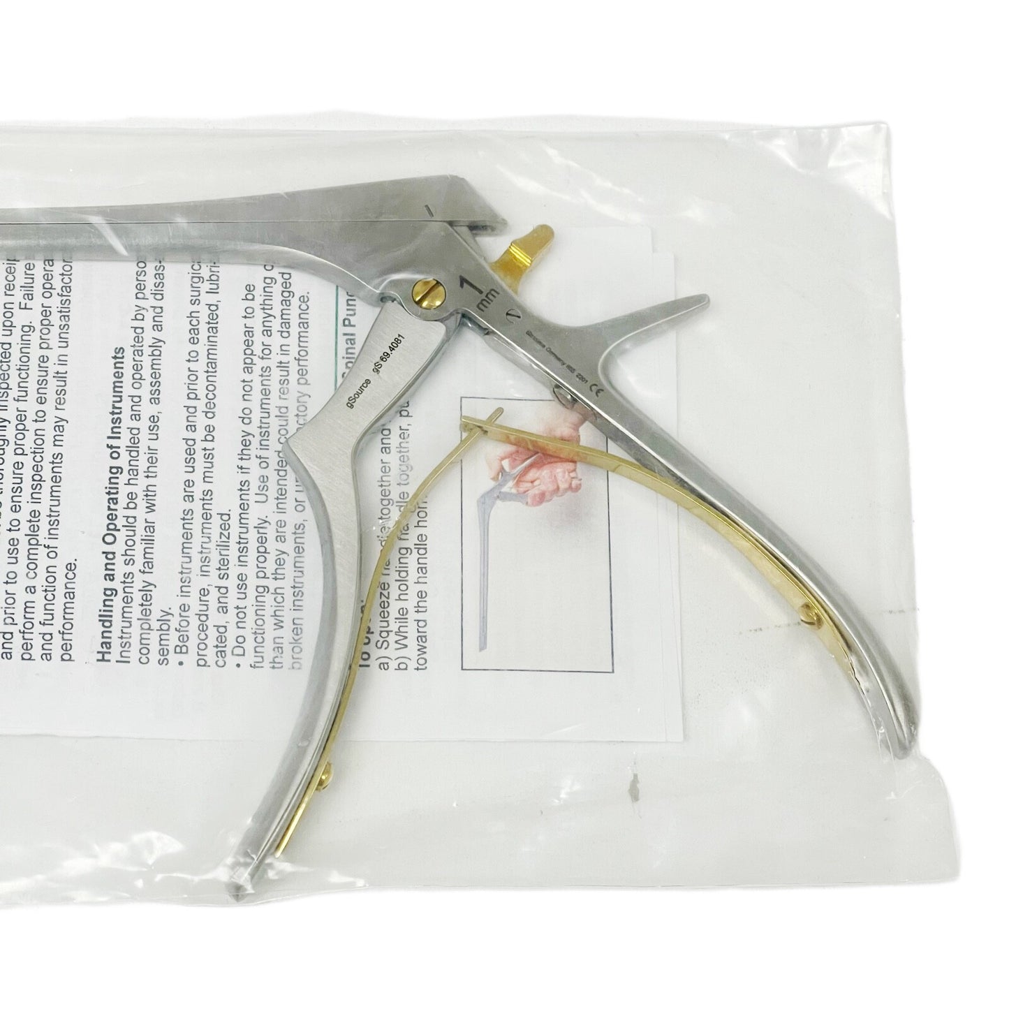 gSource REF gS 69.4081 Easy2Clean Kerrison Punch 8" forward 1mm thin foot plate