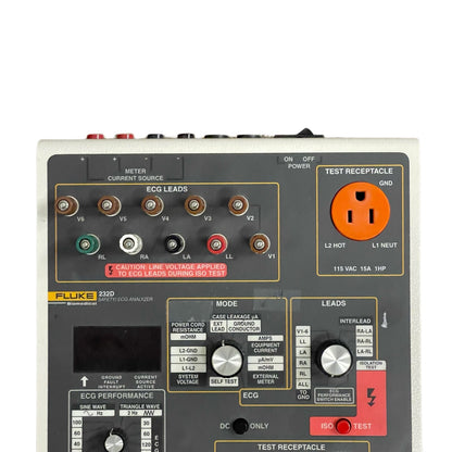 Fluke Biomedical REF 232D Electrical Safety / ECG Analyzer Untested As Is