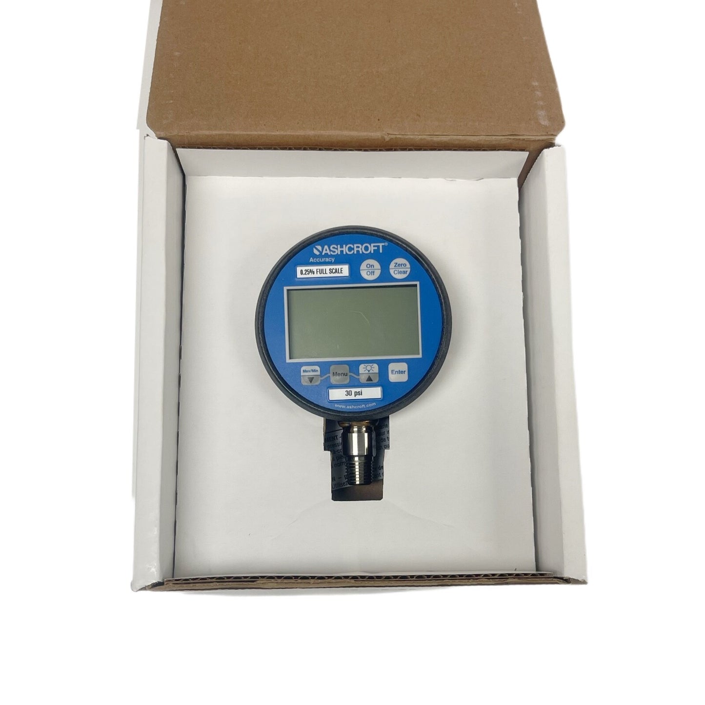 ASHCROFT REF 4TA24 Digital Test Pressure Gauge: Test Pressure Gauge 0 to 30 psi