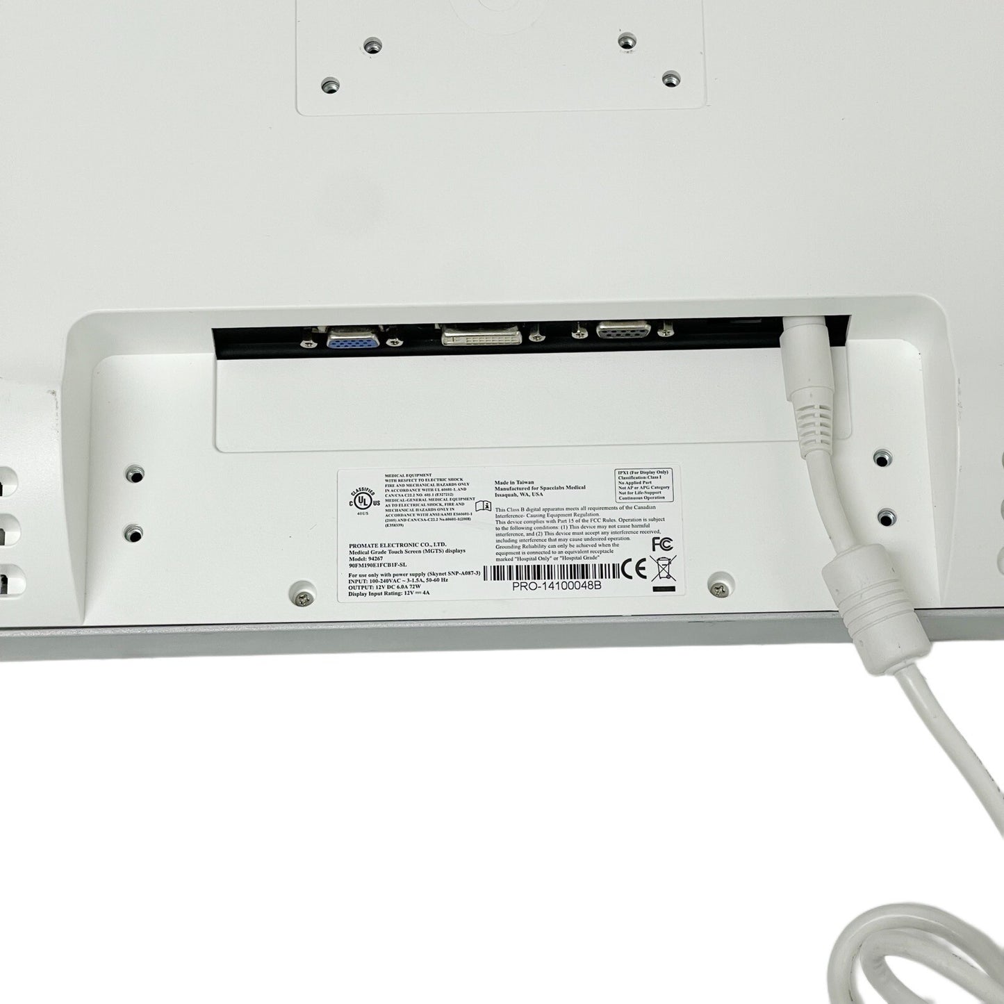 SPACELABS REF 94267 Xprezzon Bedside Patient Monitor With Power Supply