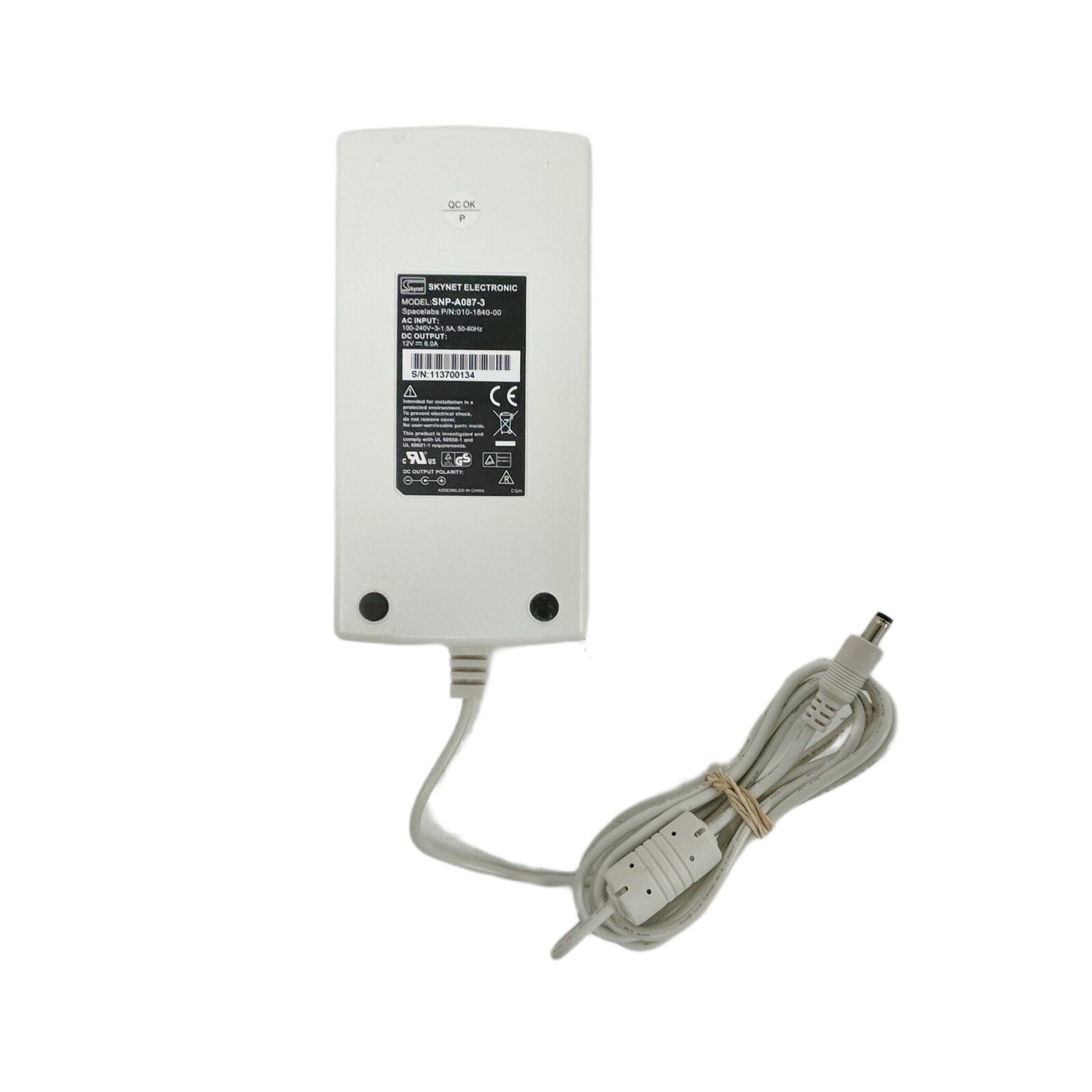 SPACELABS REF 010-1840-00 Power Supply For Patient Monitor