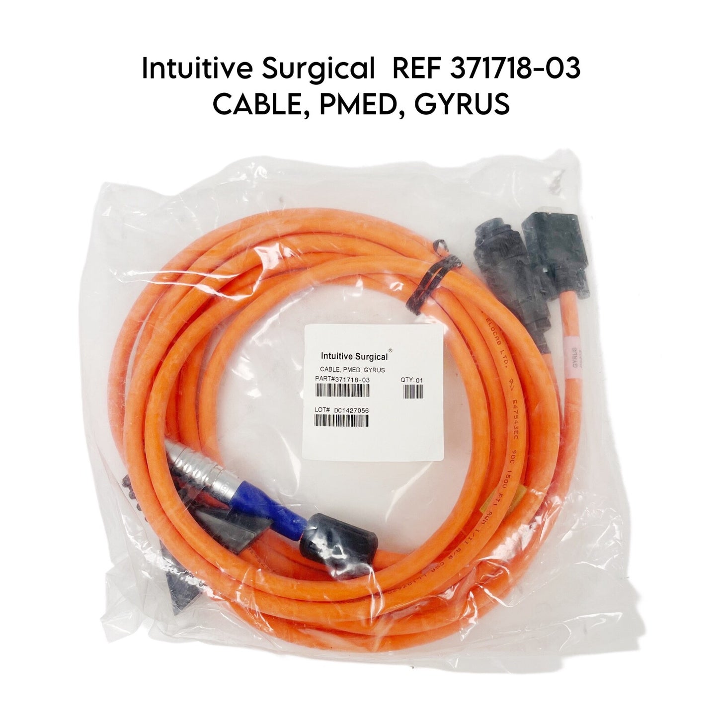 Intuitive Surgical Si REF 371718-03 PMED, Energy Activation Cable, Gyrus ACMI