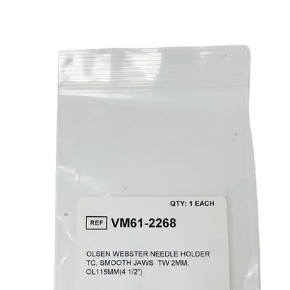 Avilign REF VM61-2268 Olsen Webster Needle Holder Tc, Smooth Jaws