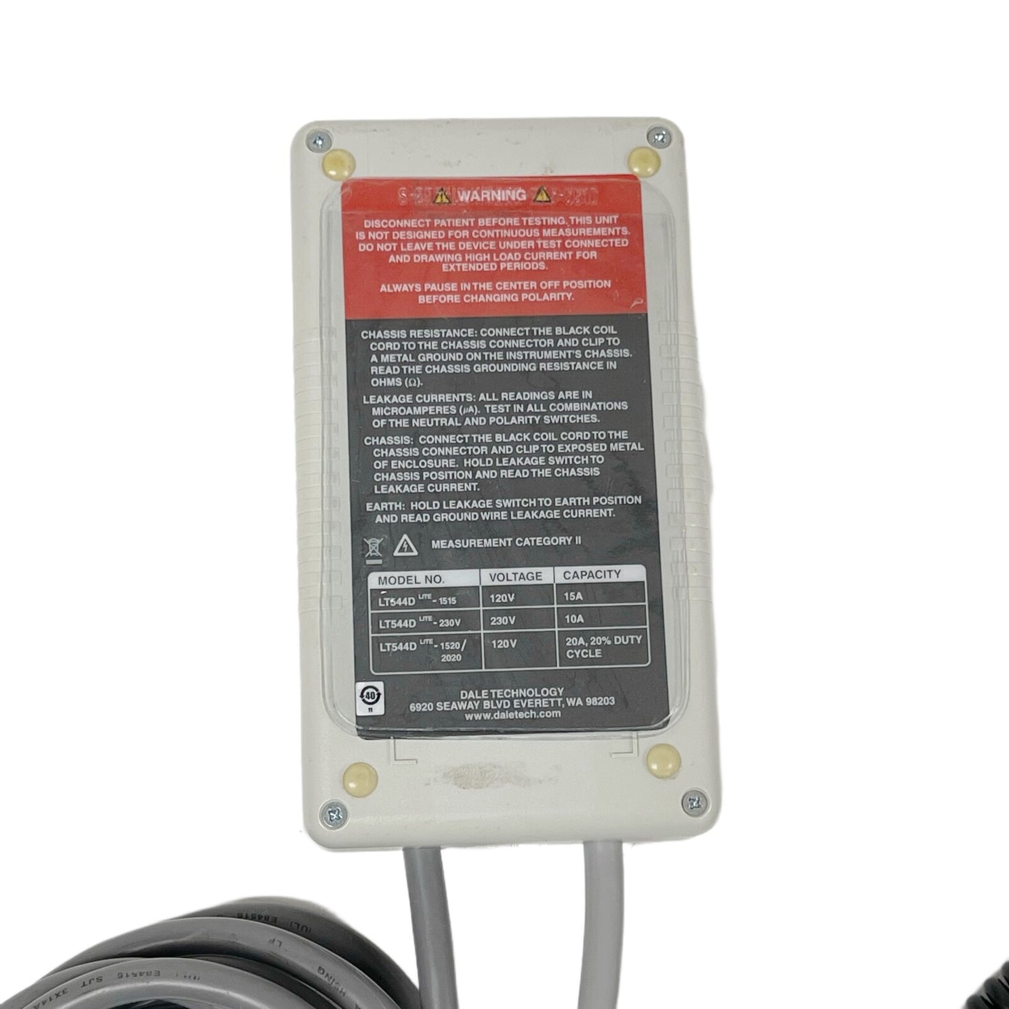 Dale Technology REF LT544Dlite Digital Safety Tester