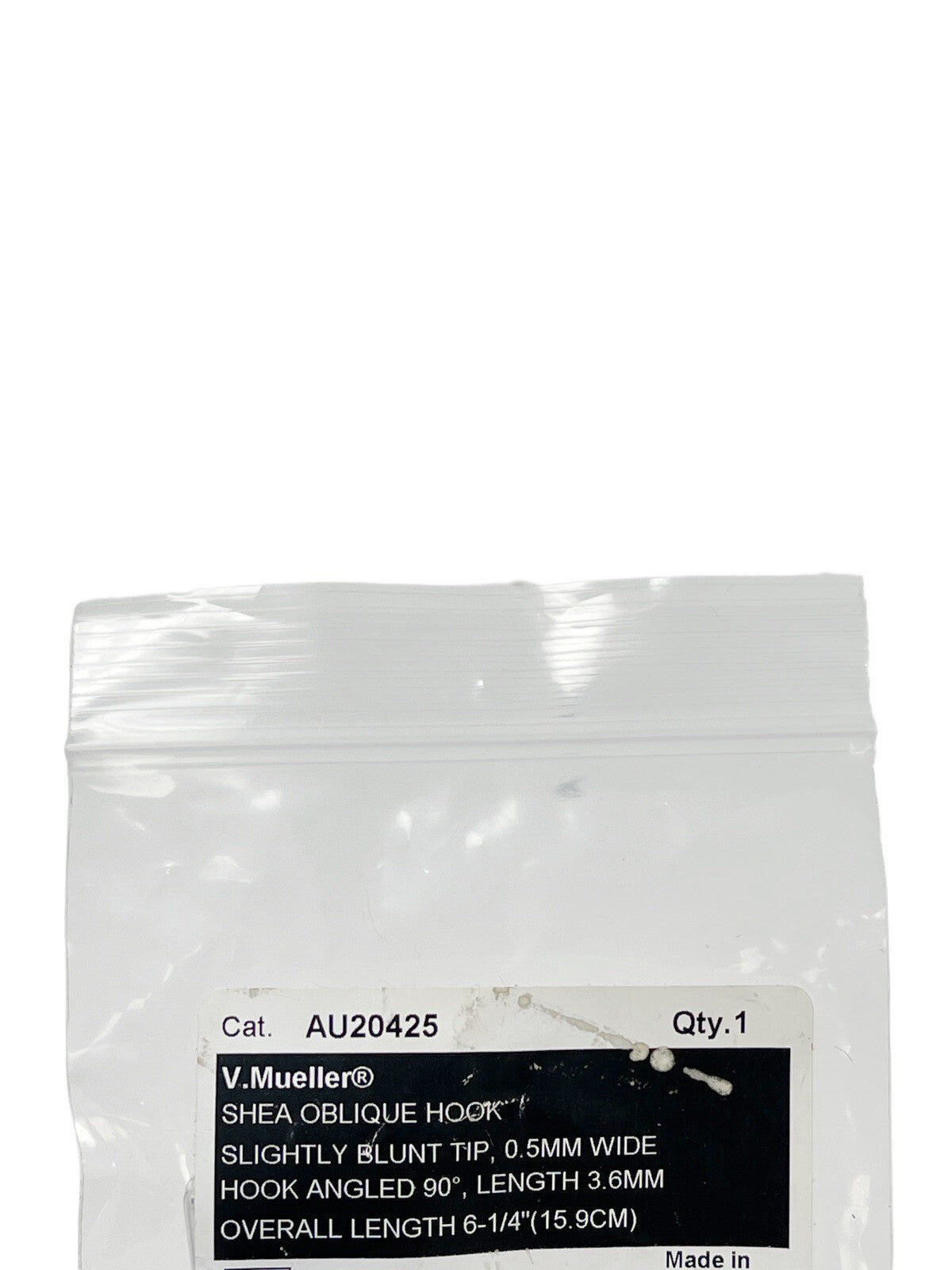 V. Mueller REF AU20425 SHEA OBLIQUE HOOK SLIGHTLY BLUNT TIP