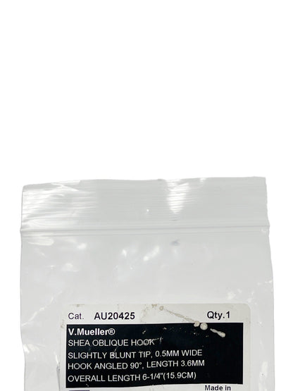 V. Mueller REF AU20425 SHEA OBLIQUE HOOK SLIGHTLY BLUNT TIP