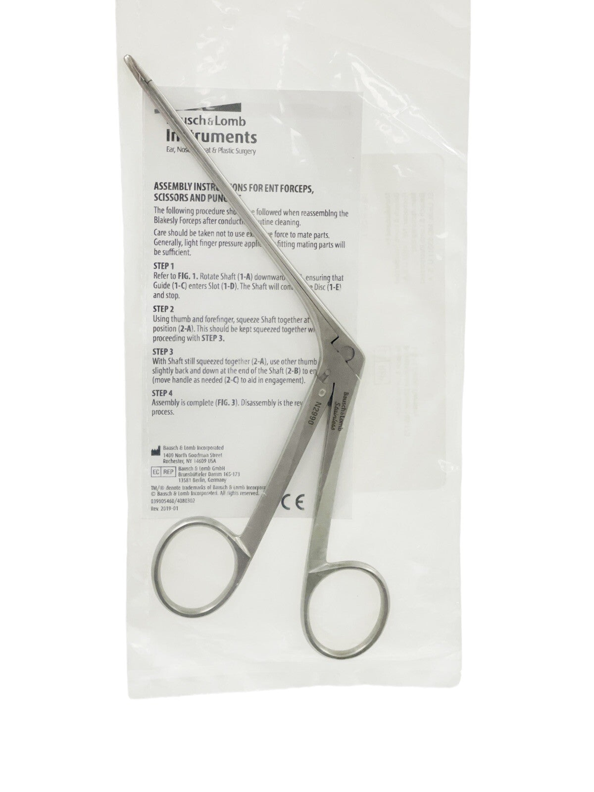 BAUSCH + LOMB REF N2990 Blakesley Nasal Forceps No. 0