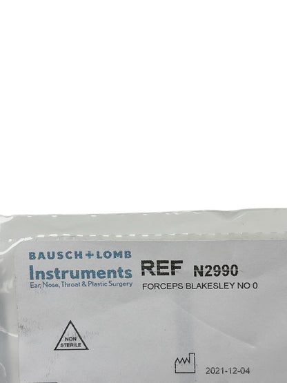 BAUSCH + LOMB REF N2990 Blakesley Nasal Forceps No. 0