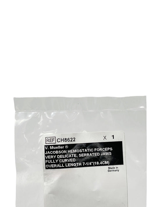 V. MUELLER REF CH8622  Jacobson Hemostatic Forceps Very Delicate Serrated Jaws