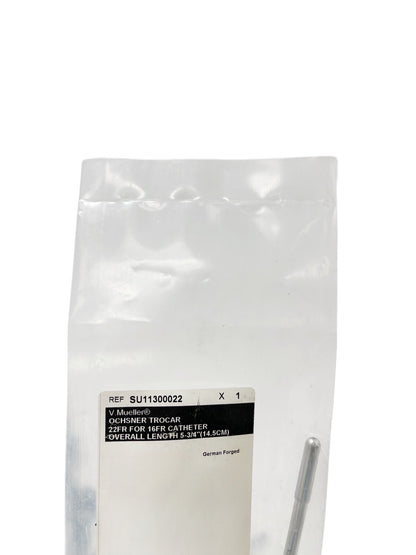 V. Mueller REF SU11300022 OCHSNER TROCAR 22FR FOR 16FR CATHETER