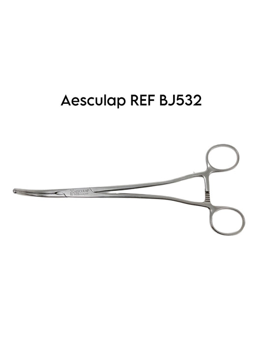 AESCULAP REF BJ532 Rogers Hysterectomy Forceps Curved, Serrated