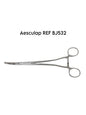 AESCULAP REF BJ532 Rogers Hysterectomy Forceps Curved, Serrated