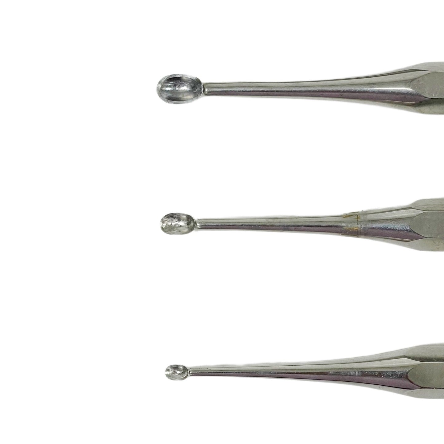 Zimmer Brun Bone Curette Orthopedic ( Lot 6 ) With One Aesculap Cobb Elevator