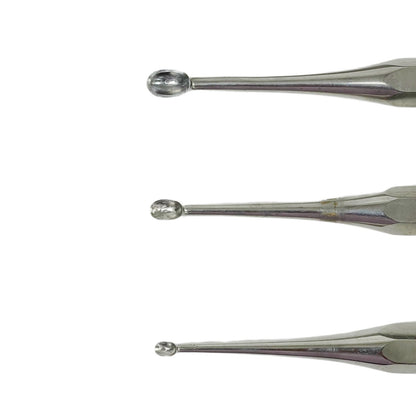 Zimmer Brun Bone Curette Orthopedic ( Lot 6 ) With One Aesculap Cobb Elevator