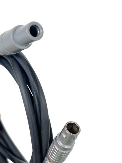 Lemo 1B Metal Connector & Redel 1P Plastic Connector Medical Device Cable