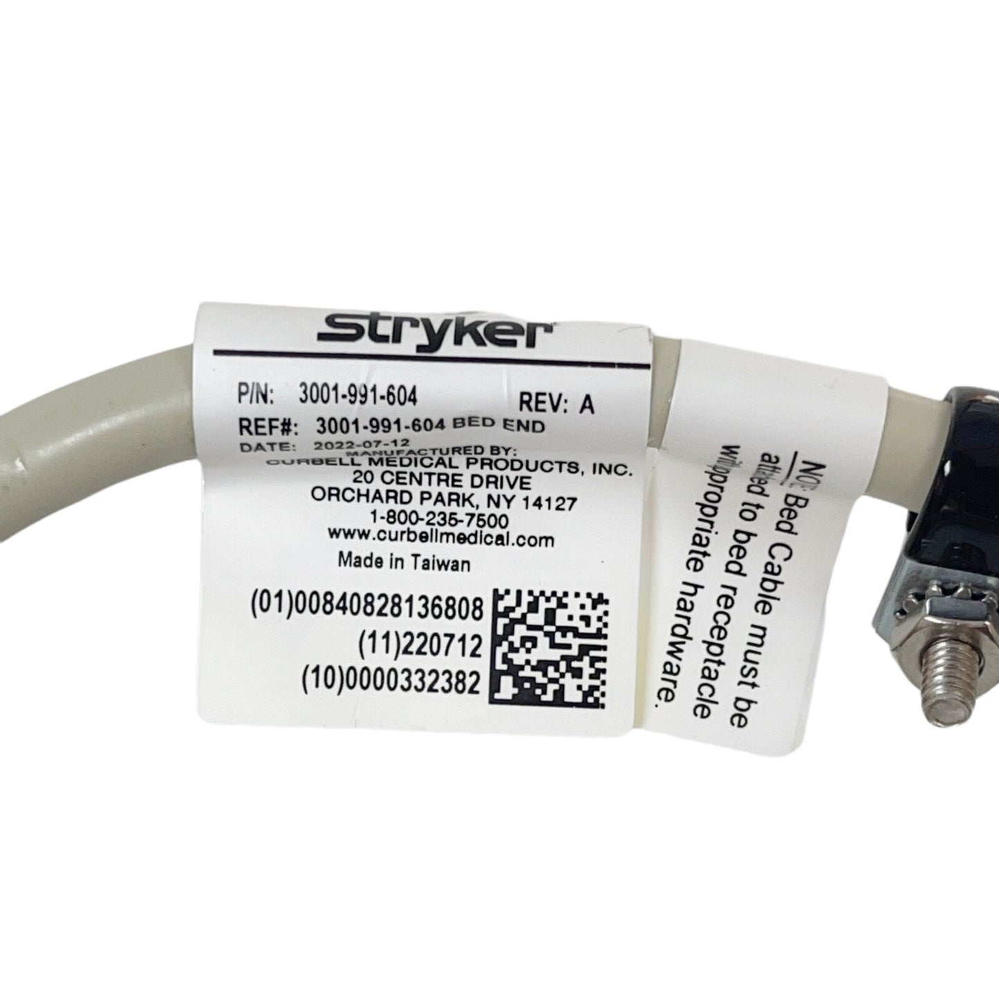 Stryker 3001-991-604 Breakaway 37 Pin Patient Bed End & Wall End Cable