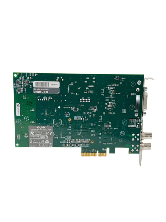 AJA REF Z-OEM-LHI-R0 HD/SD 10-bit Digital and 12-bit Analog PCIe card