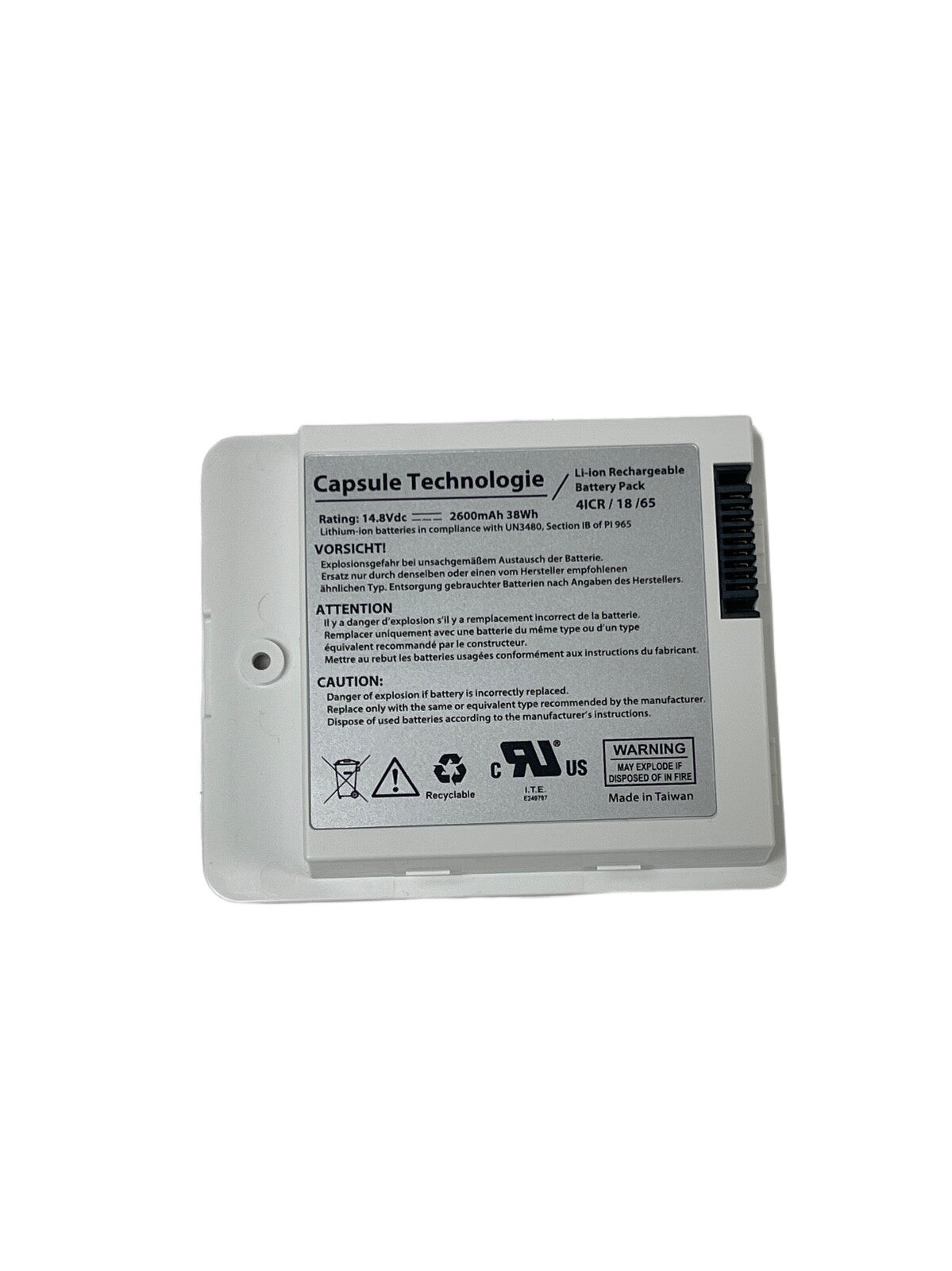 Capsule Tech REF BAT-0710 Neuron Bedside Platform Battery 14.8V 2600mAh