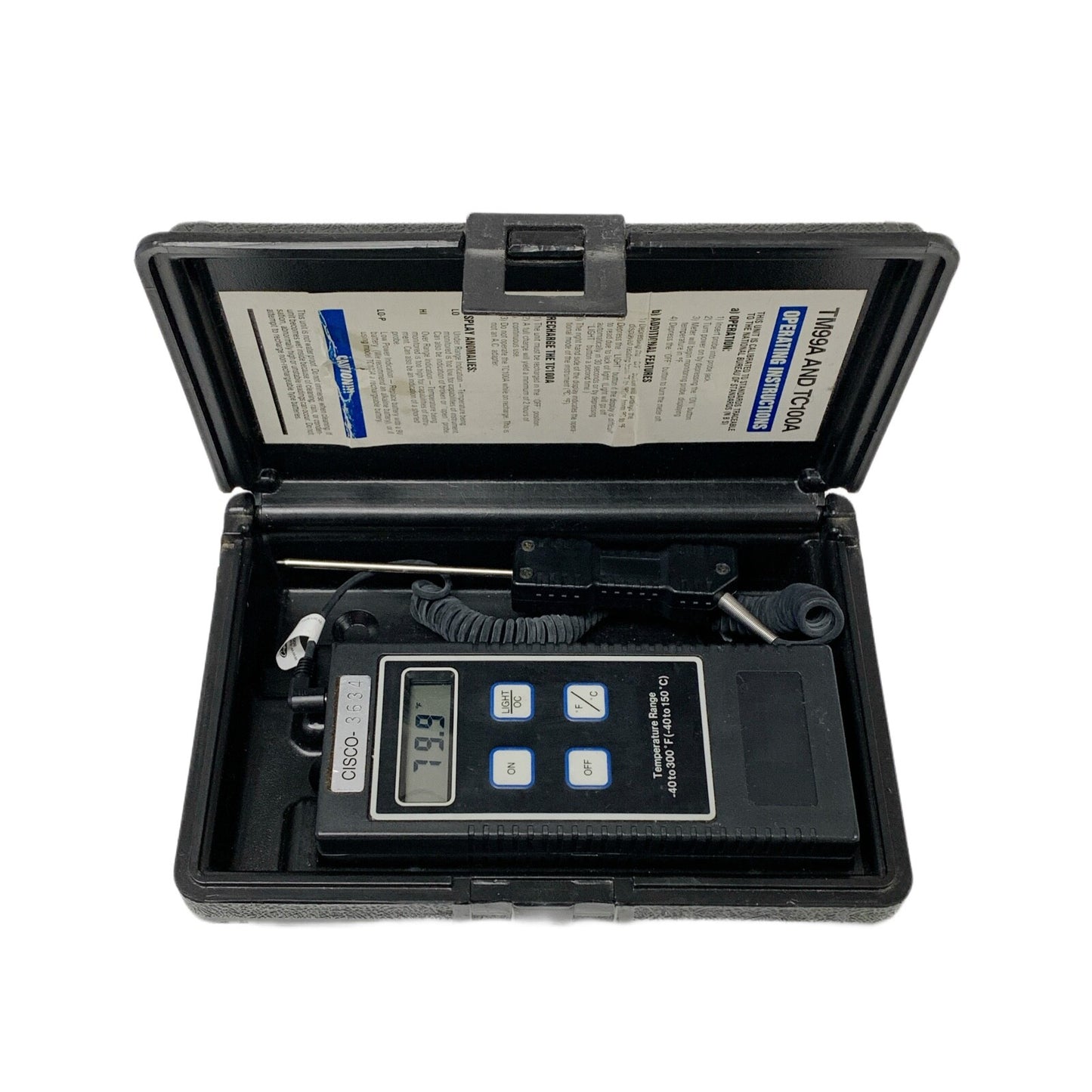 Cisco REF TM99A, Electro-therm DIGITAL THERMOMETER