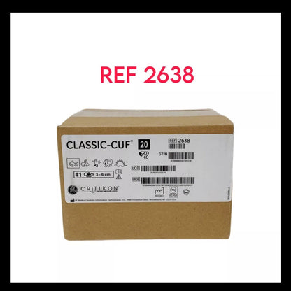 GE Critikon REF 2638, CLASSIC-CUF, 3 - 6 cm, box of 20